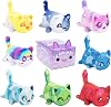 Aphmau MeeMews Mystery Plush Litter 4 Pieces Cat Collectable Unpacking Anime Cartoon Cat
