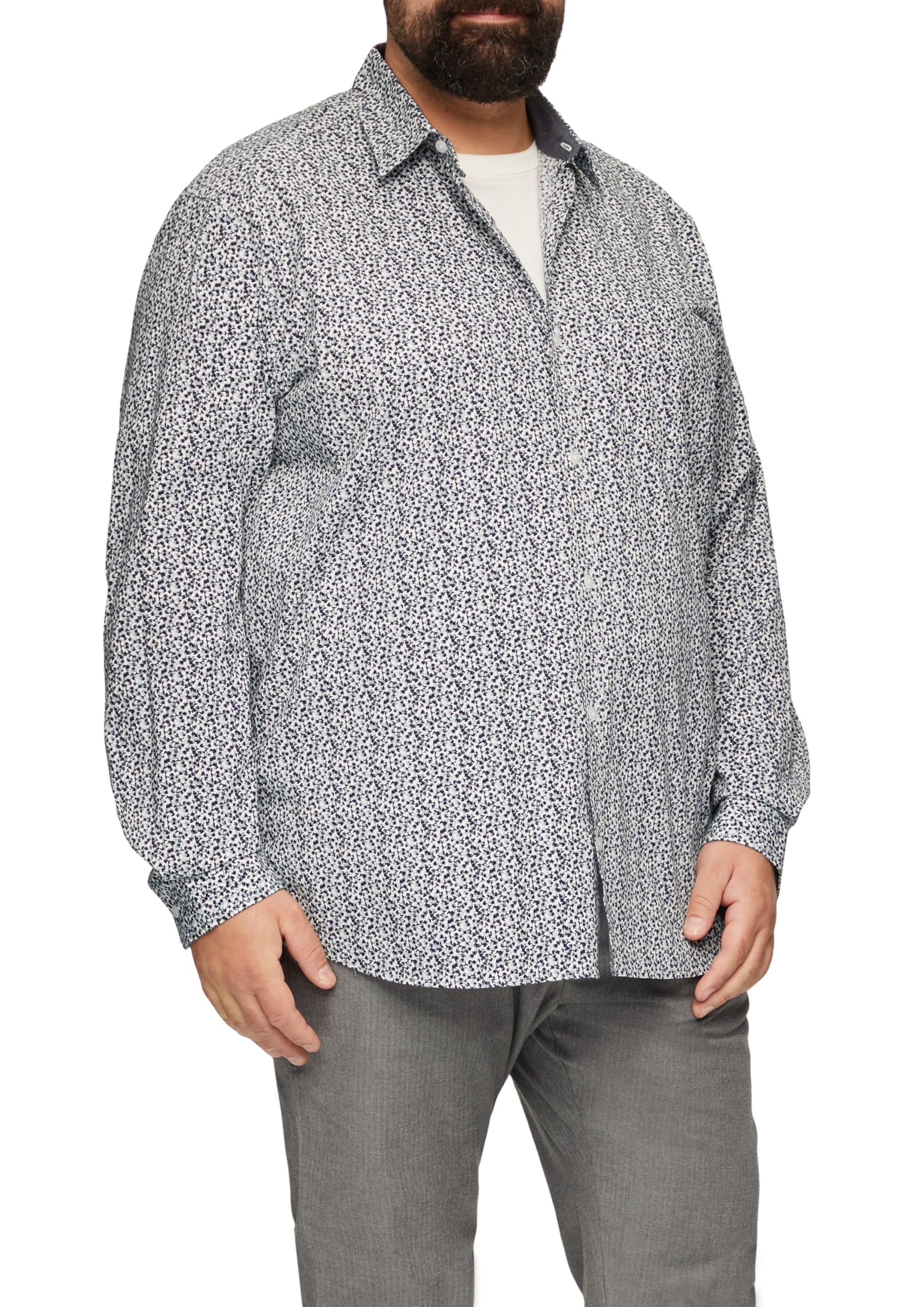 s.Oliver Big Size koszula z długim rękawem, krój slim fit, 01A1, XXL
