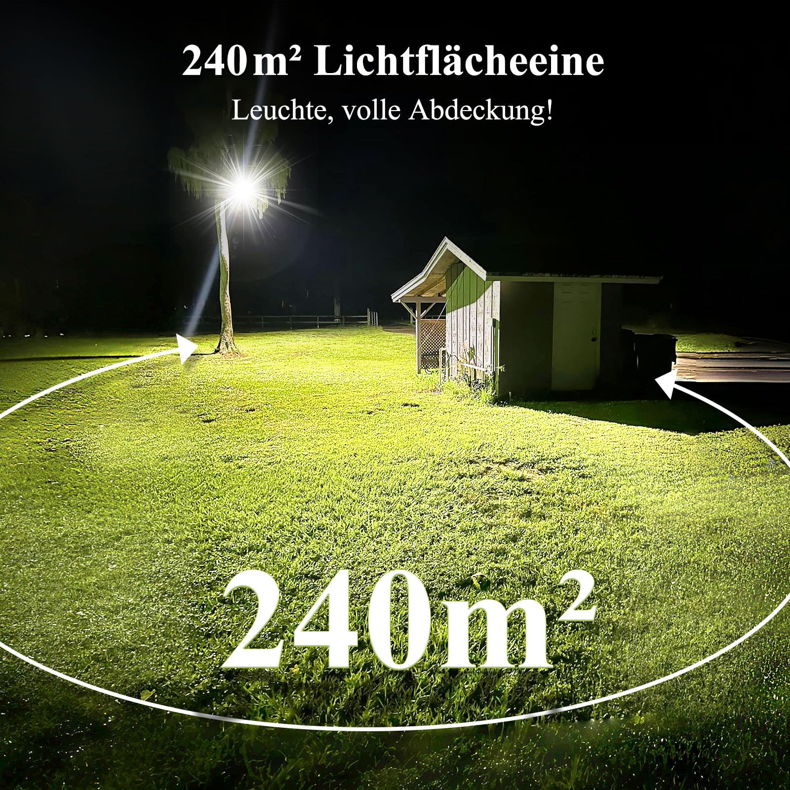 Reflektor zewnętrzny 100 W LED z wtyczką, super jasny reflektor 14000 lm, 6500 K, zimna biel, IP67, wodoszczelny reflektor LED 230 V, reflektor do ogrodu, garażu, wjazdu, podwórka, drzwi i