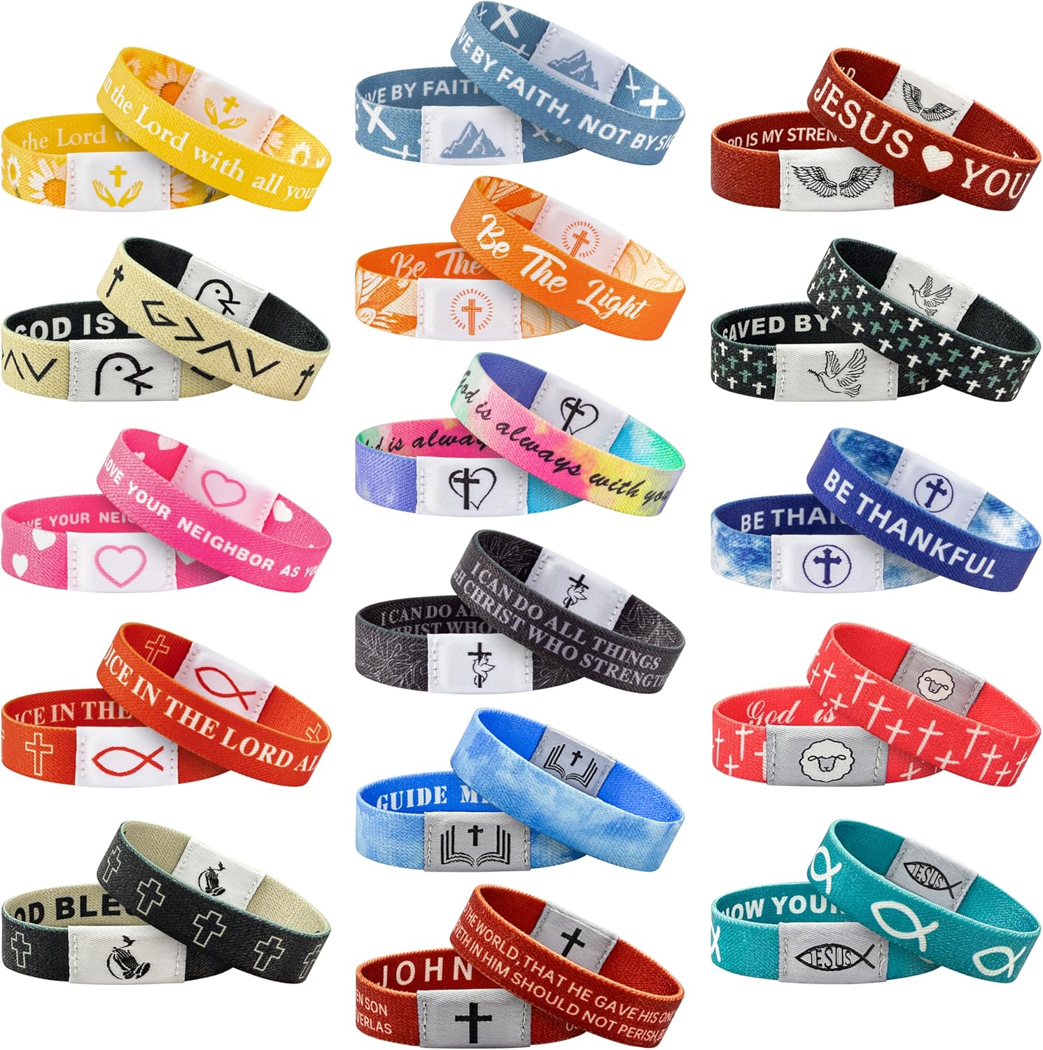 NFC Bible Verse Bracelet Religious Daily Bible Verse Nfc Bracelets Inspirational Christian Friendship Accessory Men Women Teen Birthday Jewelry Gift Party Supplies