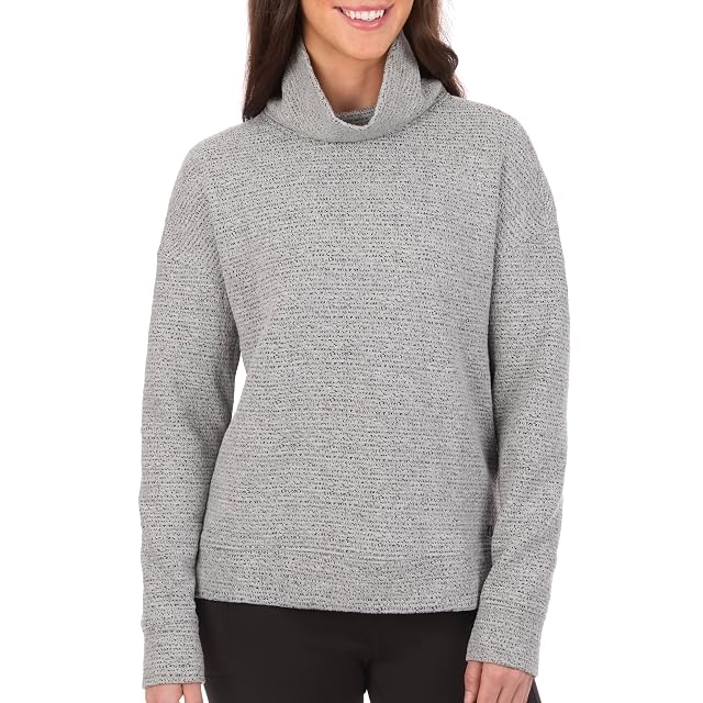 The American Outdoorsman Womens Mock Neck Jacquard Pullover