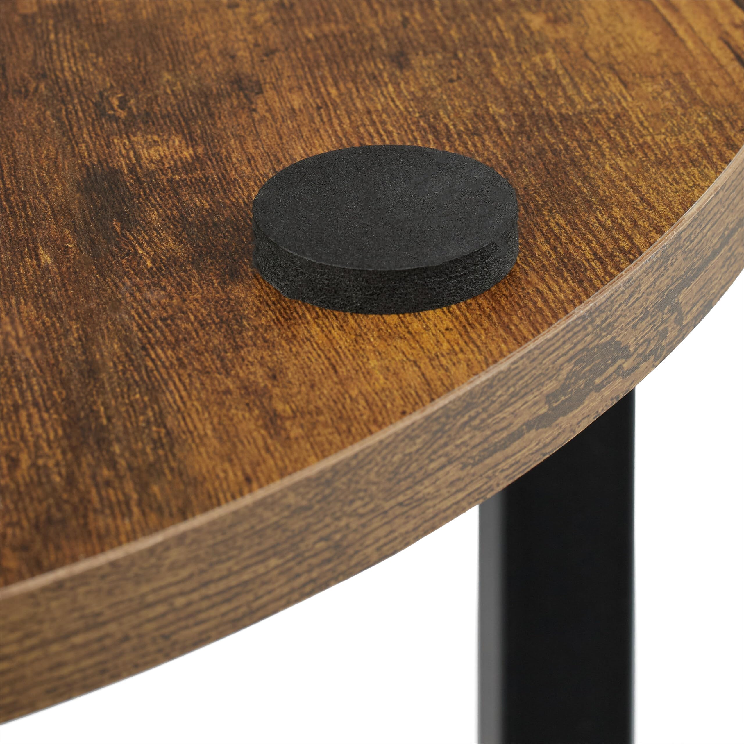 Relaxdays Étagère à Plantes, 5 emplacements, Fer et MDF, H x L x P : 118,5 x 58 x 58 cm, Noir et Marron