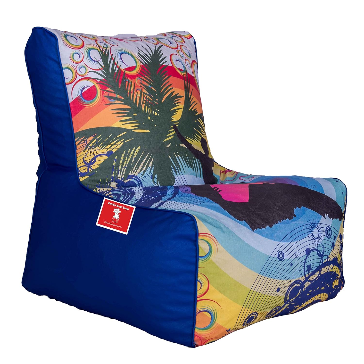 ComfyBean Designer Bean Bag Chair Filled with Beans Bean Chair