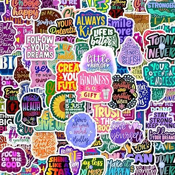 300PCS Motivational Stickers, Inspirational Positive Affirmation Stickers for Vision Boards, Adults, and Kids; Encouraging for Water Bottles, Laptops, and Kindles