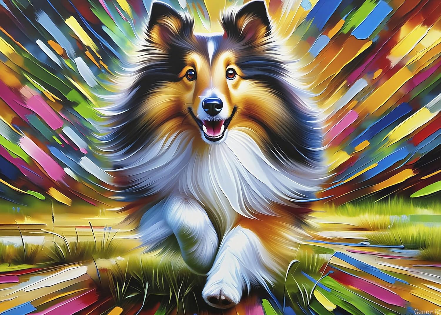 Shetland Sheepdog Dog Jigsaw Puzzle 1000 Pieces Gifts for Sheltie Dog Lovers 20x28in