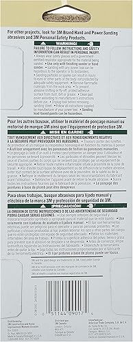 Miniatura 2 de 3M Hojas de papel de lija de uso general 9017, 3-23 pulgadas por 9 pulgadas, grano grueso