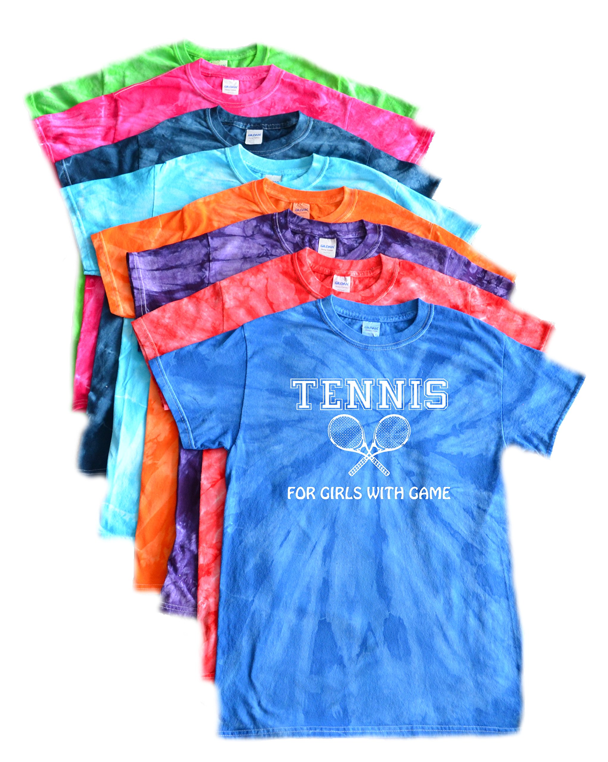 JANT girlTennis Tie Dye T-Shirt - for Girls with Game Logo
