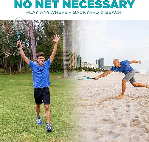 Miniatura 5 de Franklin Sports Crossminton Raquetas + Birdies Set  Juego de Speedminton  Raquetas de bádminton de velocidad para 2 jugadores + Birdies  Divertido