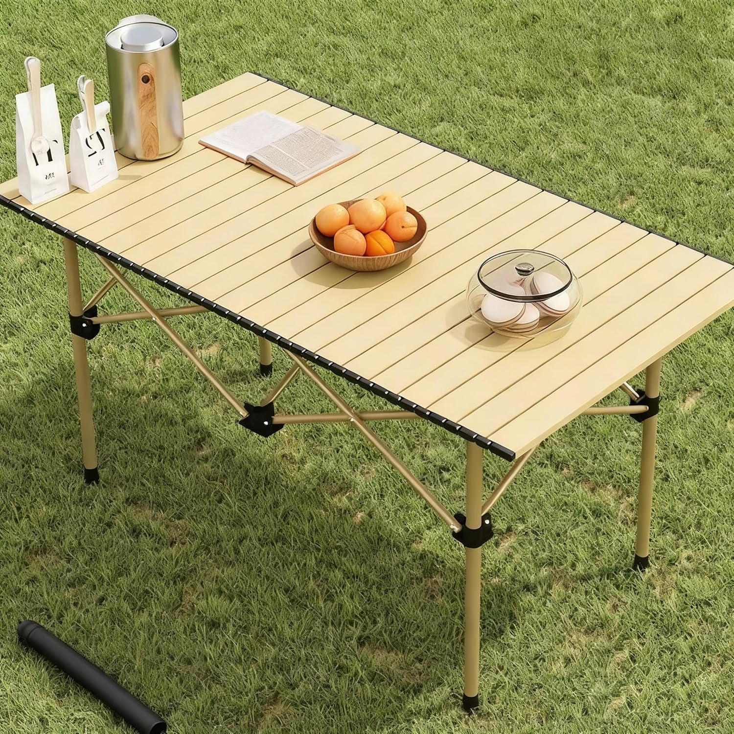 Camping Folding Table Lightweight Outdoor Portable Desk Beach Camp Foldable Tables for Picnic Grill BBQ