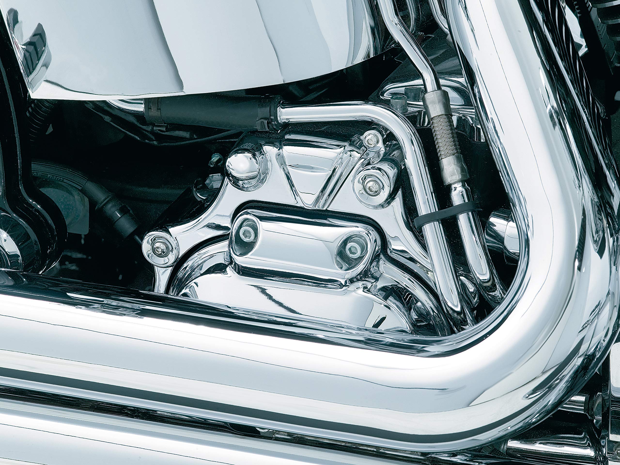 CHROME - takeyann！！ Chrome Cylinder Base Side Cover Fit For Harley Softail