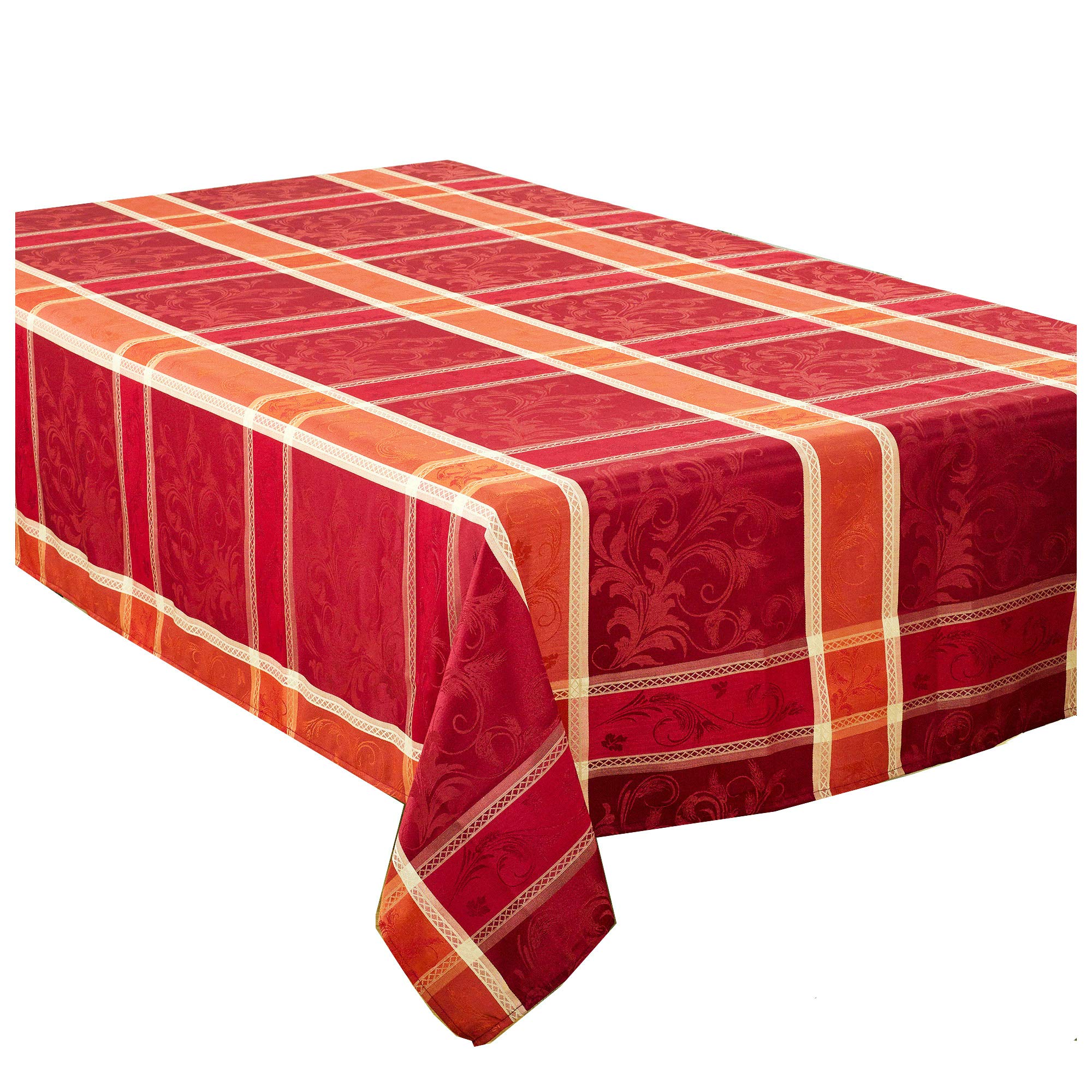 Amazon.com: Multi Color Red Thanksgiving Christmas Holiday Plaid Design  Tablecloth. 70" X 120" Rectangle : Home & Kitchen