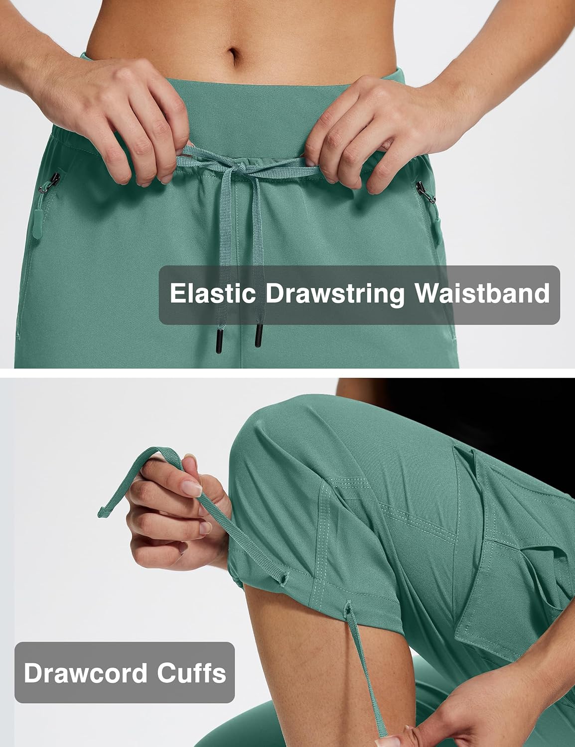 Hiking Capris for Women with Pockets Lightweight Quick Dry Cargo Capri Travel Pants Women Casual Women's Capris - Image 5