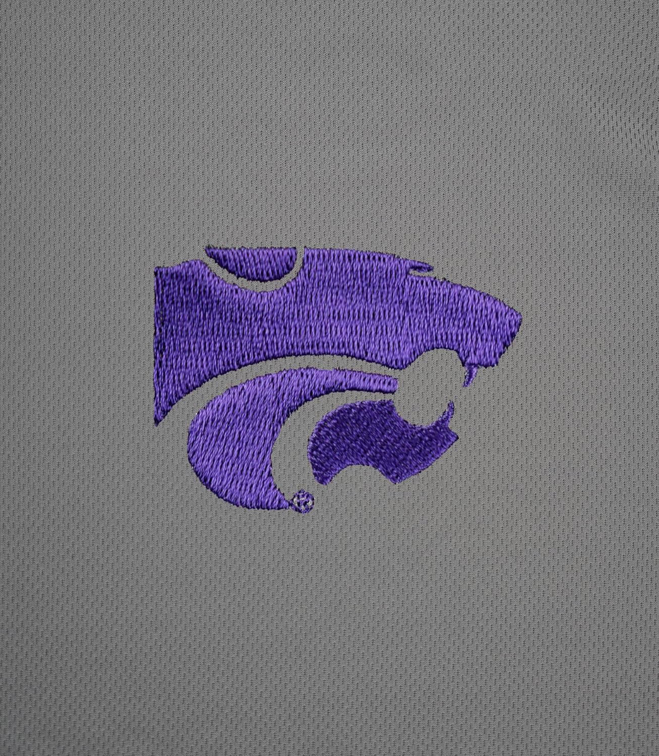 Men's Collegiate Polyester Mesh Team Icon Polo, Kansas State Wildcats, Large