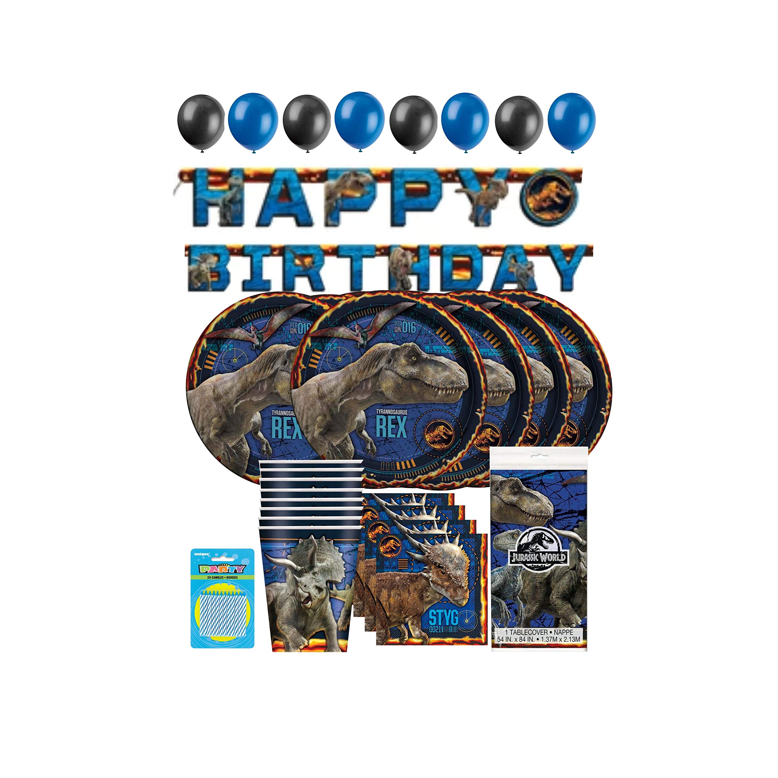 Buy Hello Party! Jurassic World Birthday Party Supplies Complete for 16