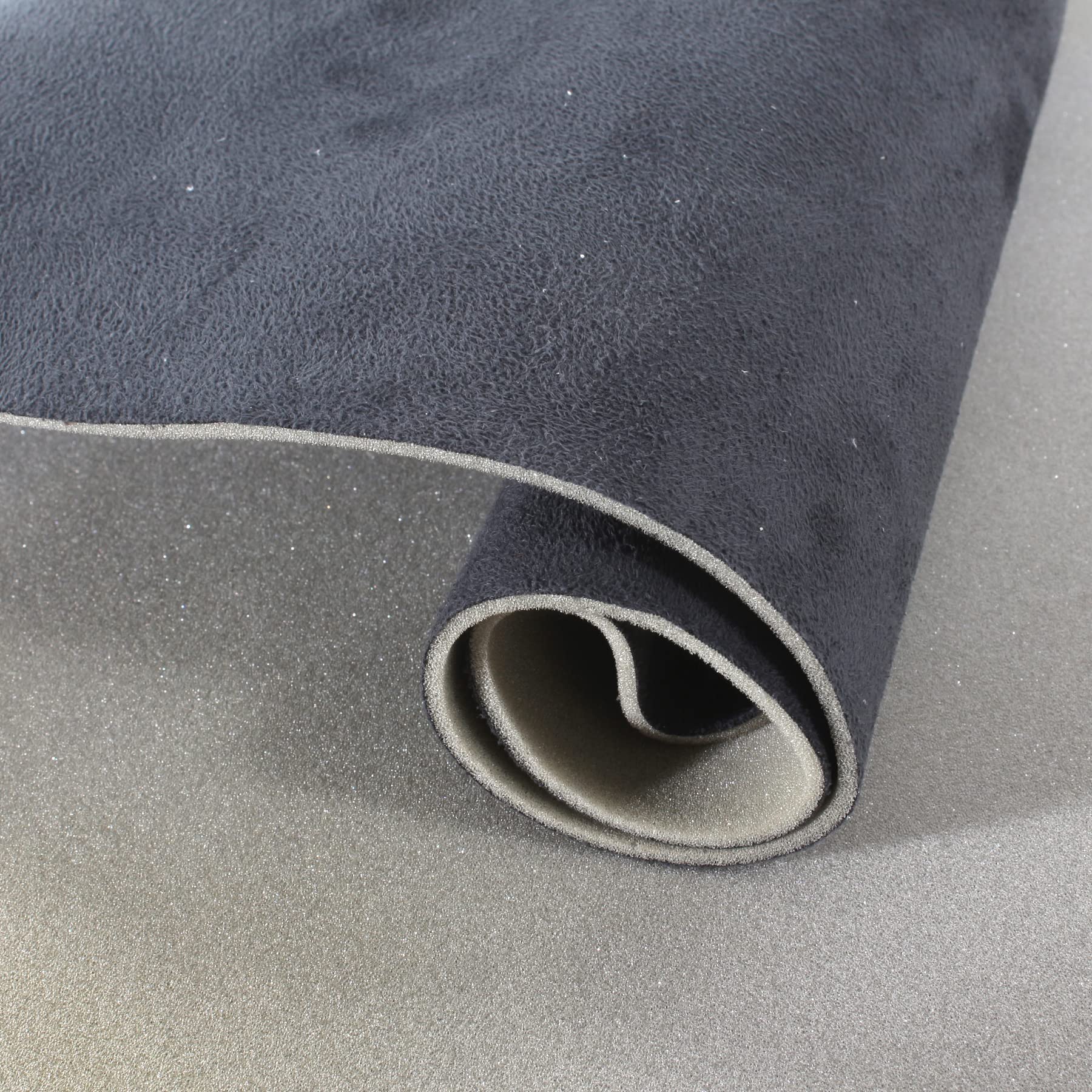 Suede Headliner Fabric with Foam Backed - 60"×96" Cars Micro-Suede Roof Headliner Fabric for Automotive/Home Replacement/Repair/DIY 60" Wide by The Yard - Charcoal