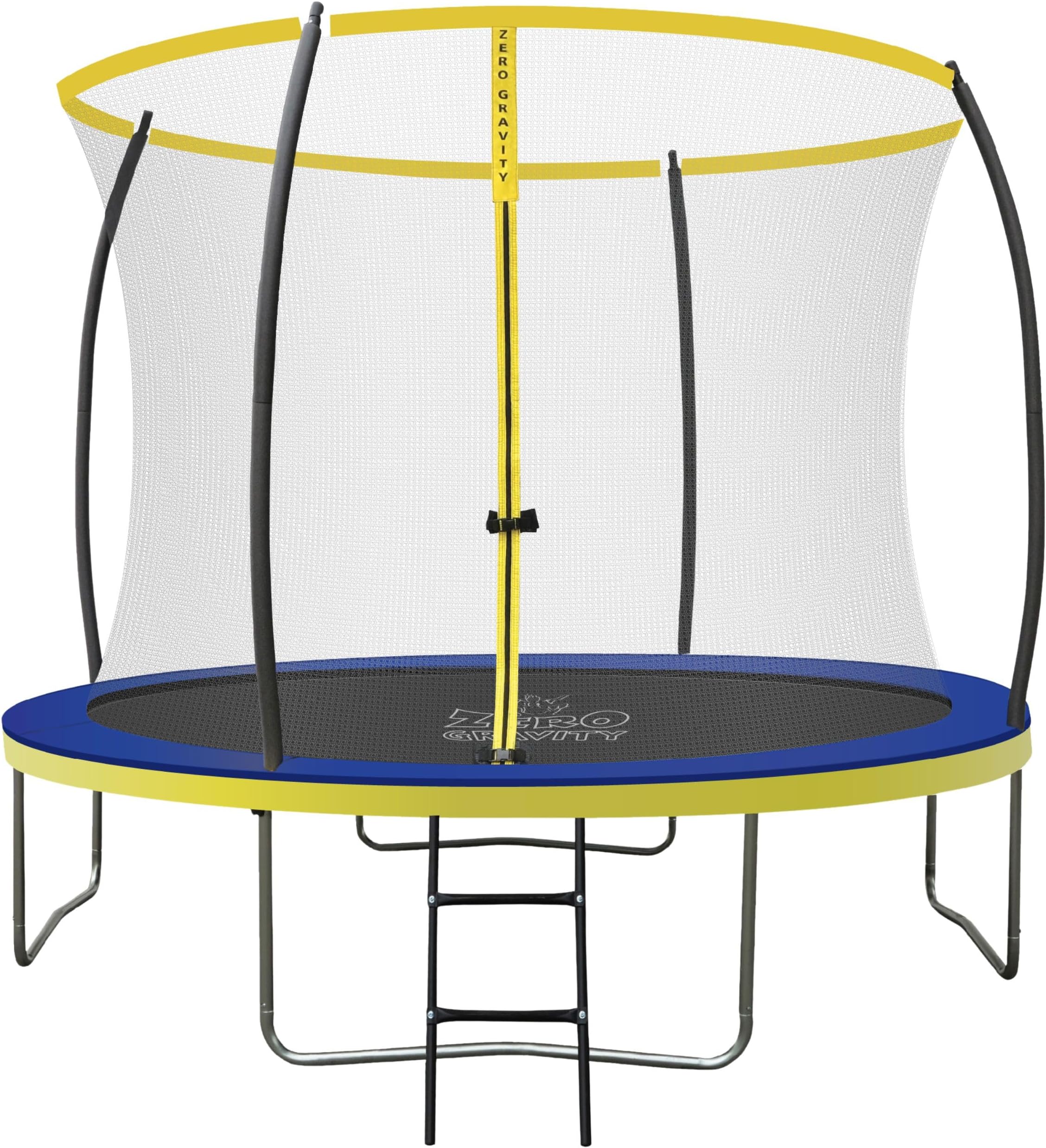 Zero Gravity Ultima 4 6ft / 8ft / 10ft / 12ft /14ft Trampoline Round with Safety Enclosure Netting and Ladder…