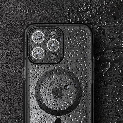 Miniatura 4 de Encased Titan - Funda impermeable para iPhone 15 Pro con clip para cinturón (compatible con MagSafe), funda protectora de cuerpo completo con funda