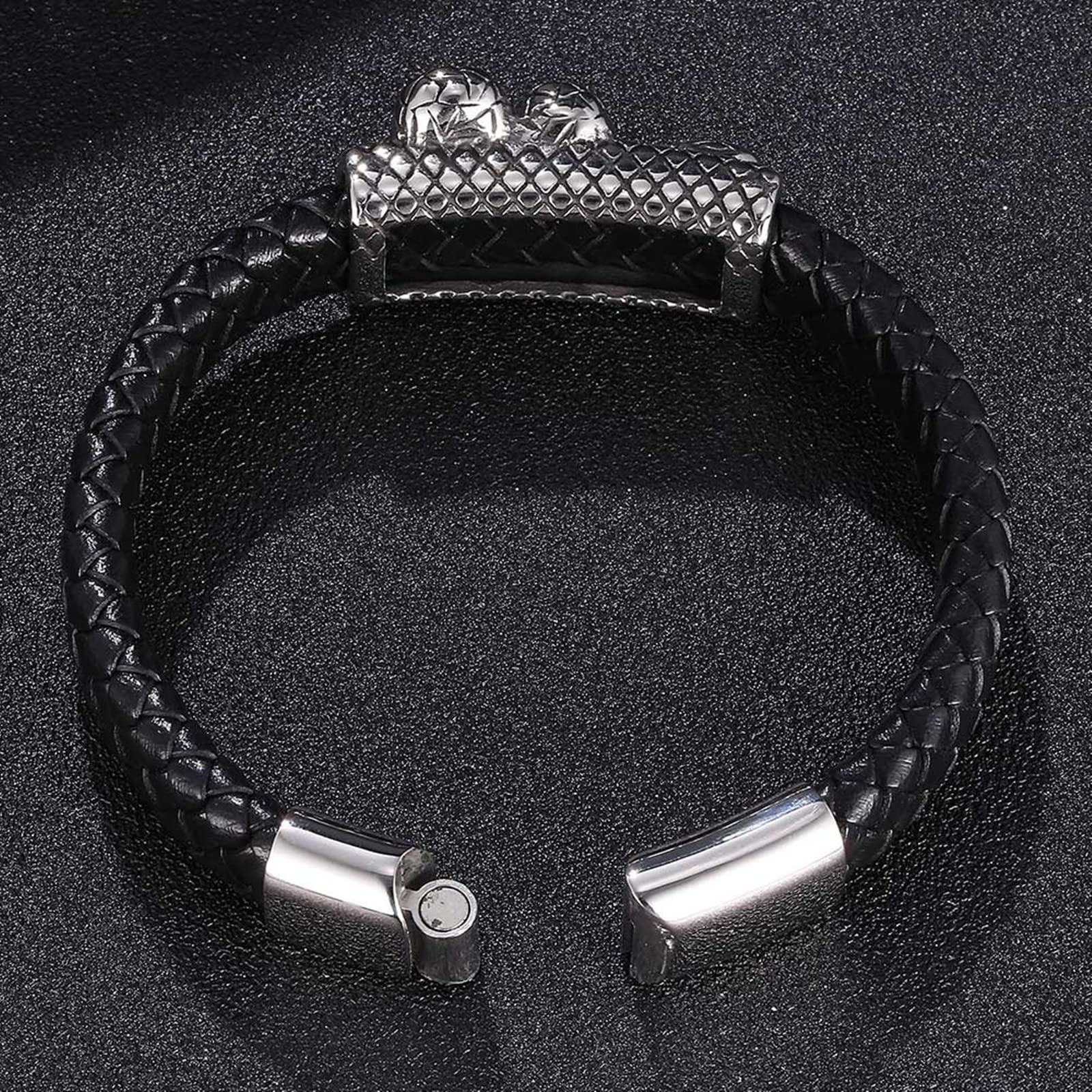 Pulseras Infantiles, Pulsera, Pulsera Hombre 2 Capas, Pulsera Acero Inoxidable con Cierre Magnético, Regalos Hombre