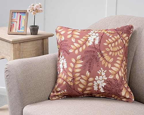 Miniatura 2 de Maison d' Hermine Funda de almohada decorativa 100% algodón, 20 x 20 pulgadas, cuadradas, lavables, con cremallera invisible, para sofá, dormitorio,