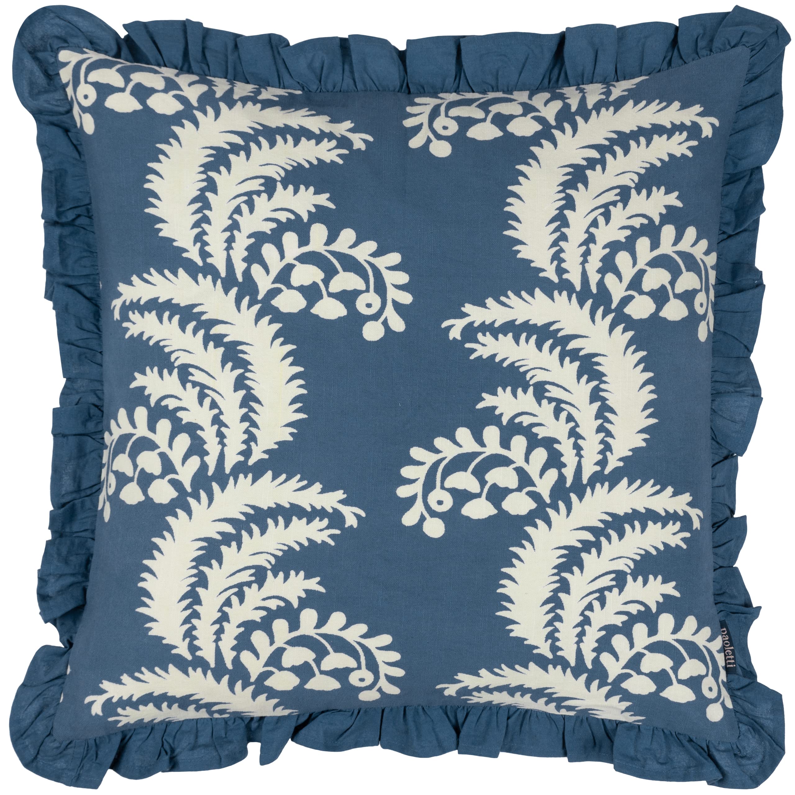 Paoletti Montrose Polyester Filled Cushion,French Blue,50 x 50cm