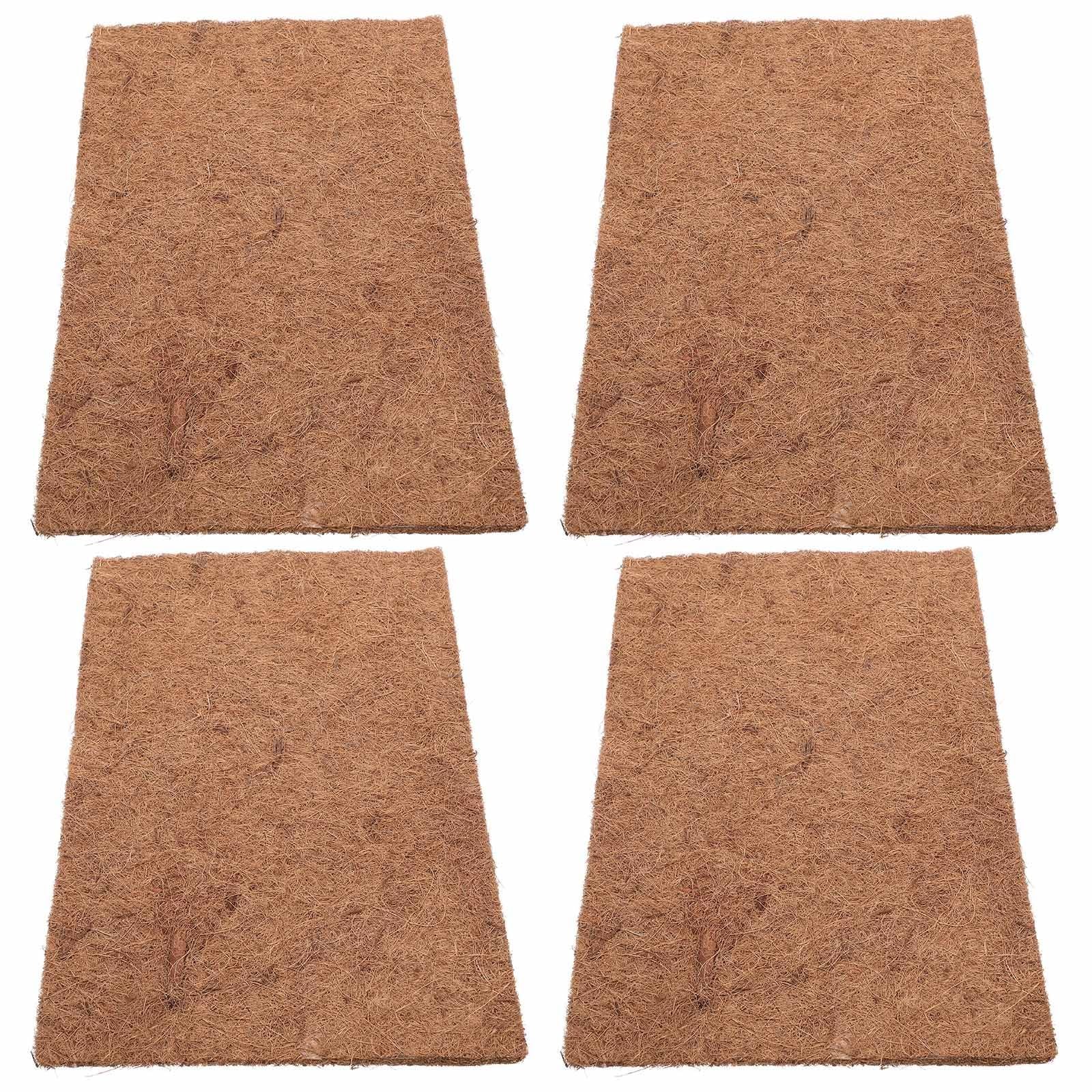 Alfombra de fibra de coco natural para reptiles kit de 4 piezas para el cuidado de lagartos