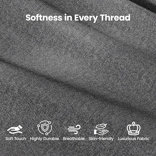 Miniatura 4 de Modern 9-Seater Modular Sectional Sofa Couch, U Shaped Convertible Sofa Bed with Storage, Armless Linen Fabric L Shaped Cloud Couch for Living Room,