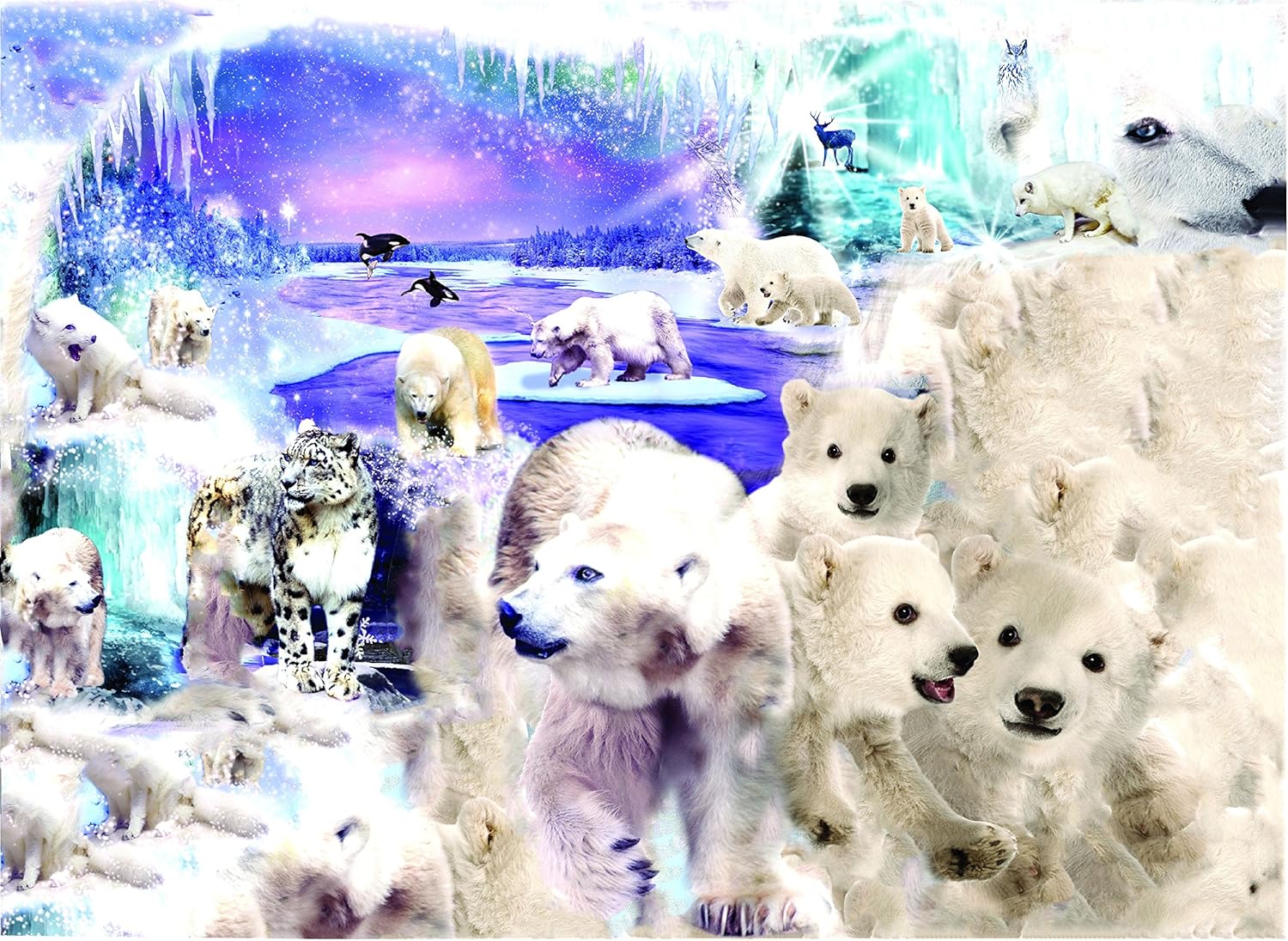 Polar World 1000 Piece Shaped Jigsaw Puzzle by SunsOut