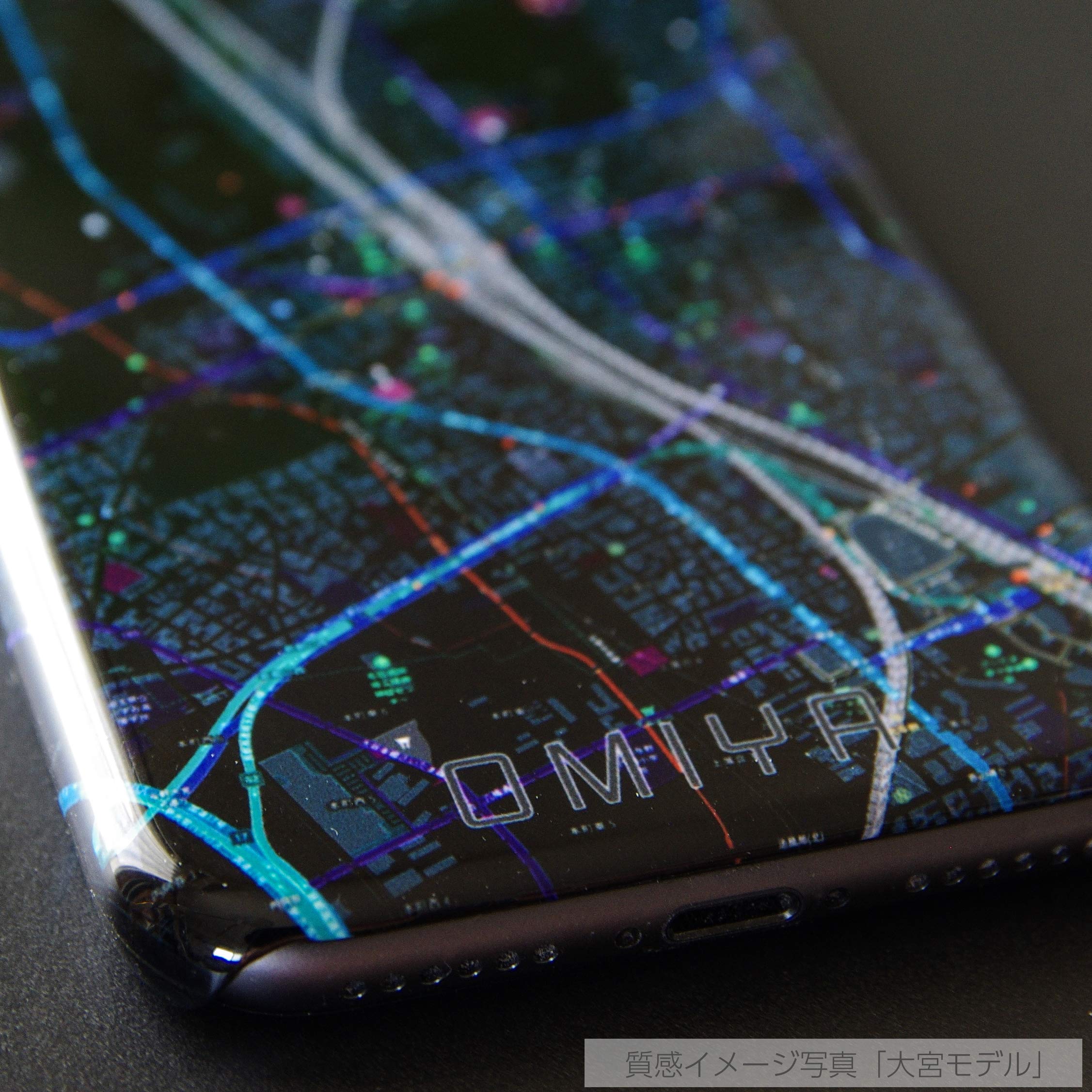 Amazon.co.jp: 【十三】地図柄iPhoneケース（バックカバータイプ