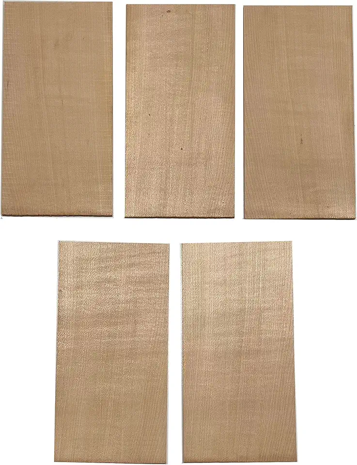 Flame Curly Maple Headplate Blank 180 x 90 x 4 mm