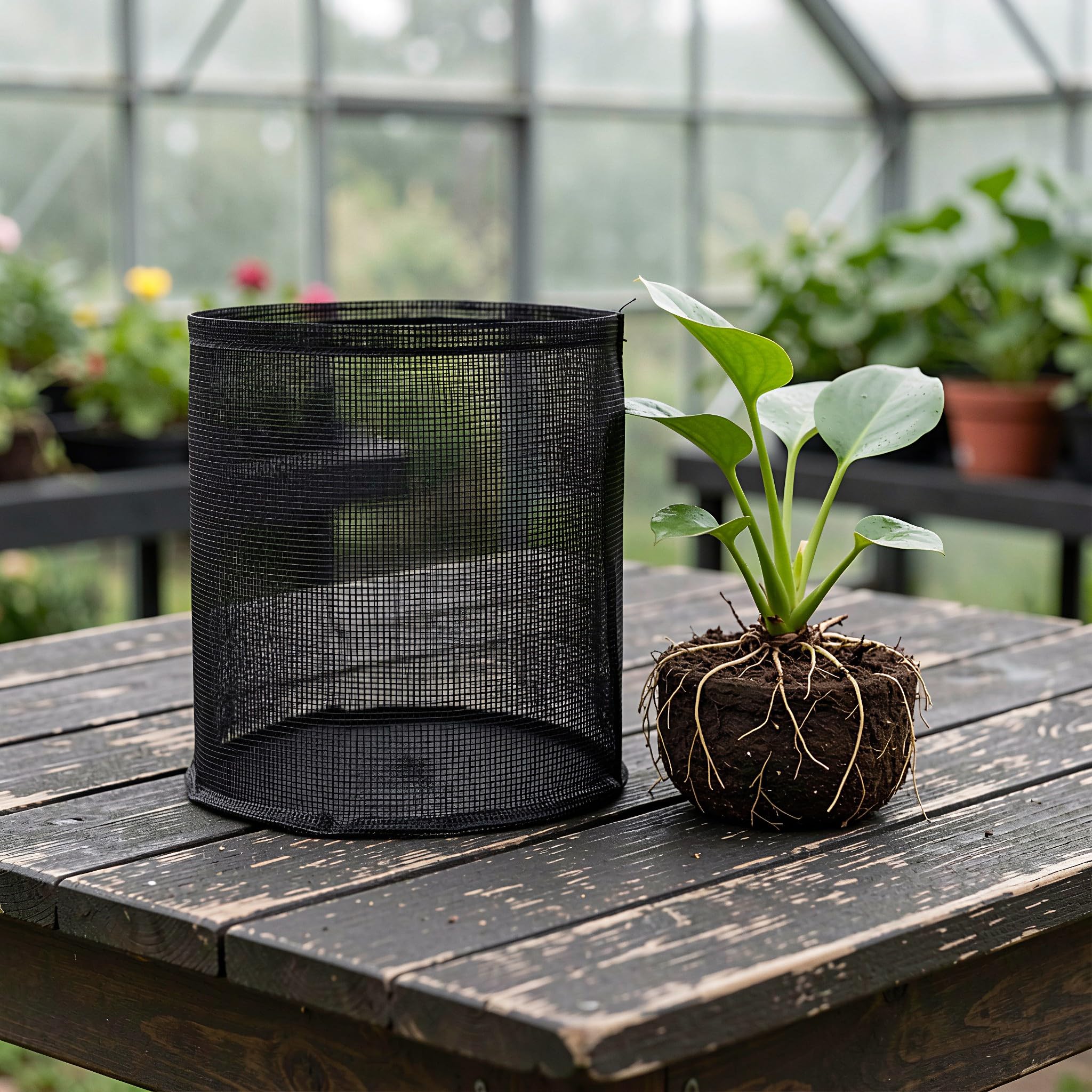 UKCOCO 6 cestas para Plantas acuáticas, Redondas y Reutilizables.