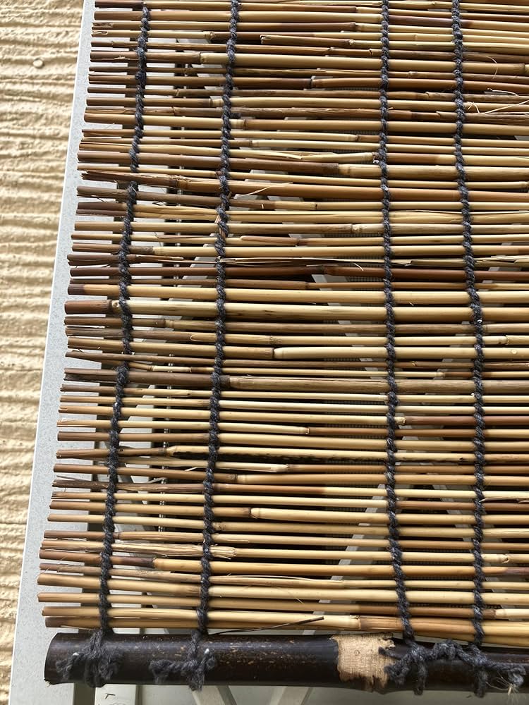 Amazon｜こだわりいぶし すだれ 約88×112㎝ 天然黒丸竹を使用