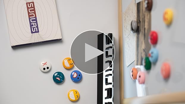 Amazon.co.jp: SUNURS 3Dスマイリーフェイスマグネット 冷蔵庫用 (16個