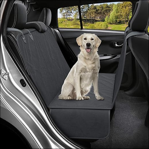 Active Pets Dog Back Seat Cover Protector Waterproof Scratchproof Hammock For Dogs Backseat Protection Against Dirt And Pet Fur Durable Pets Seat Covers For Cars &Amp; Suvs