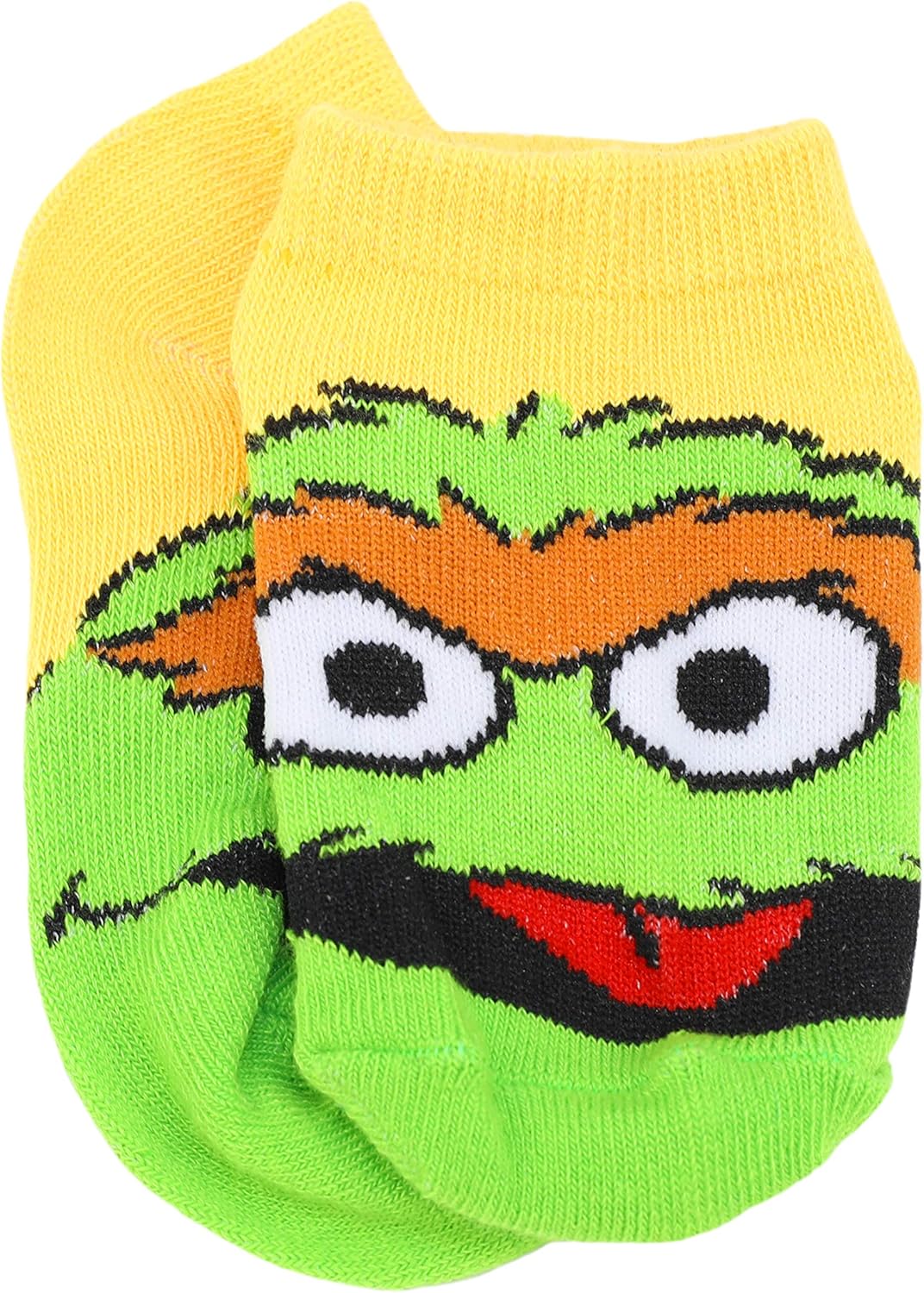 Sesame Street Multi Pack Socks - Sesame Street Elmo, Cookie Monster, Big Bird No Show Socks - Kids 5-Pairs of Socks Set (Faces, 2-4 Toddler Shoe Size 4-7) - Image 5