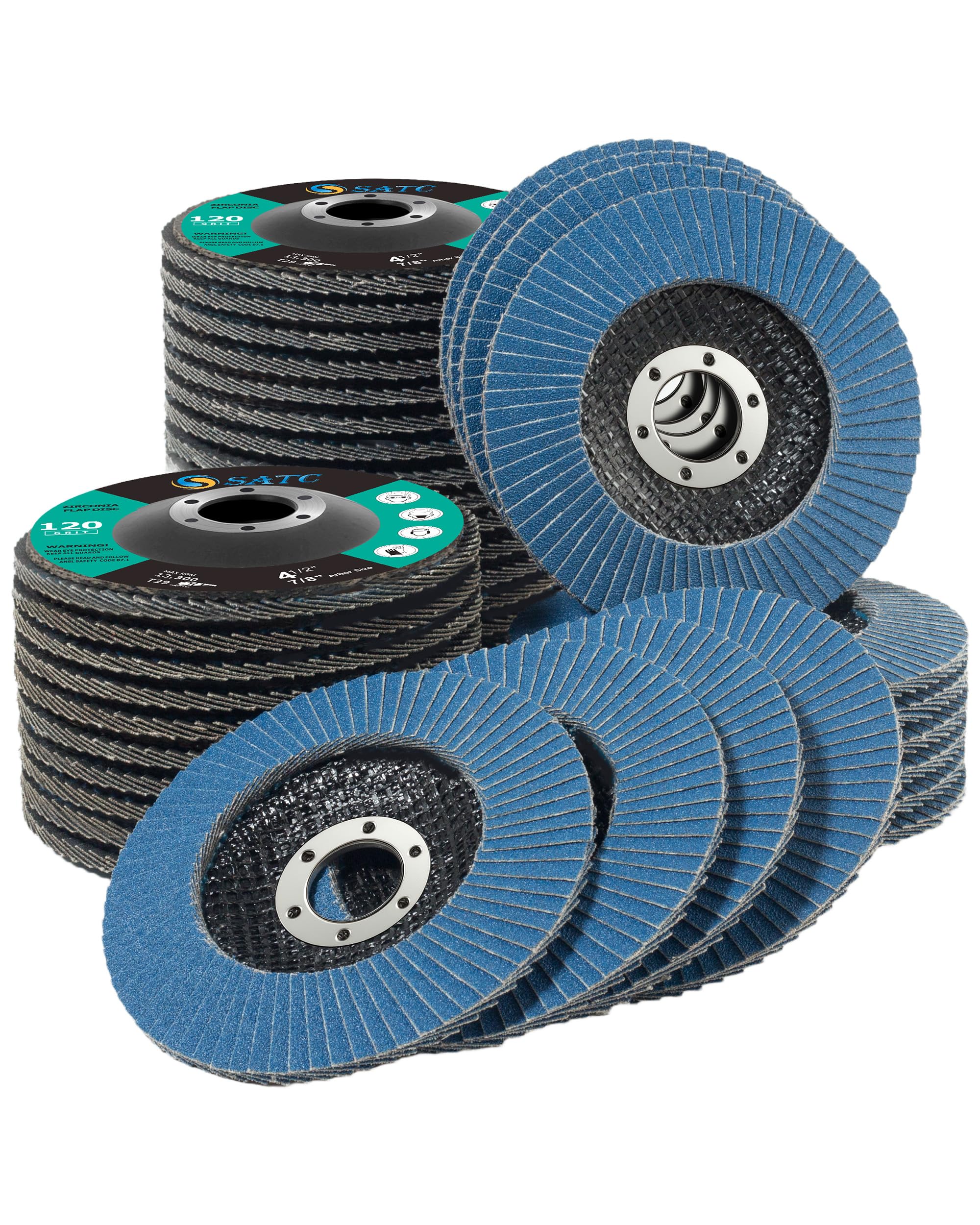 S SATC Flap Discs - Angle Grinder Sanding -13