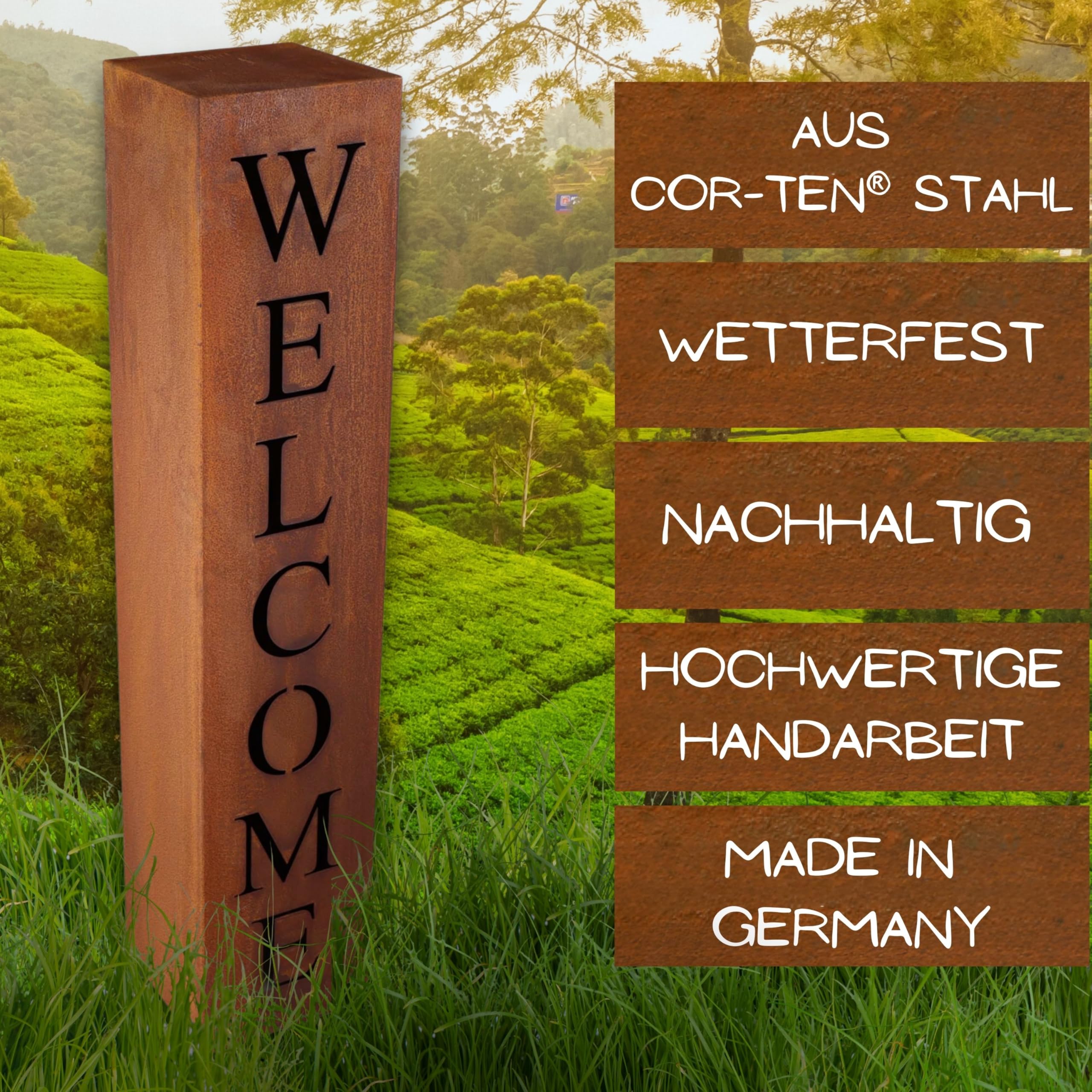 Kolumna z patyną szlachetną/WELCOME
