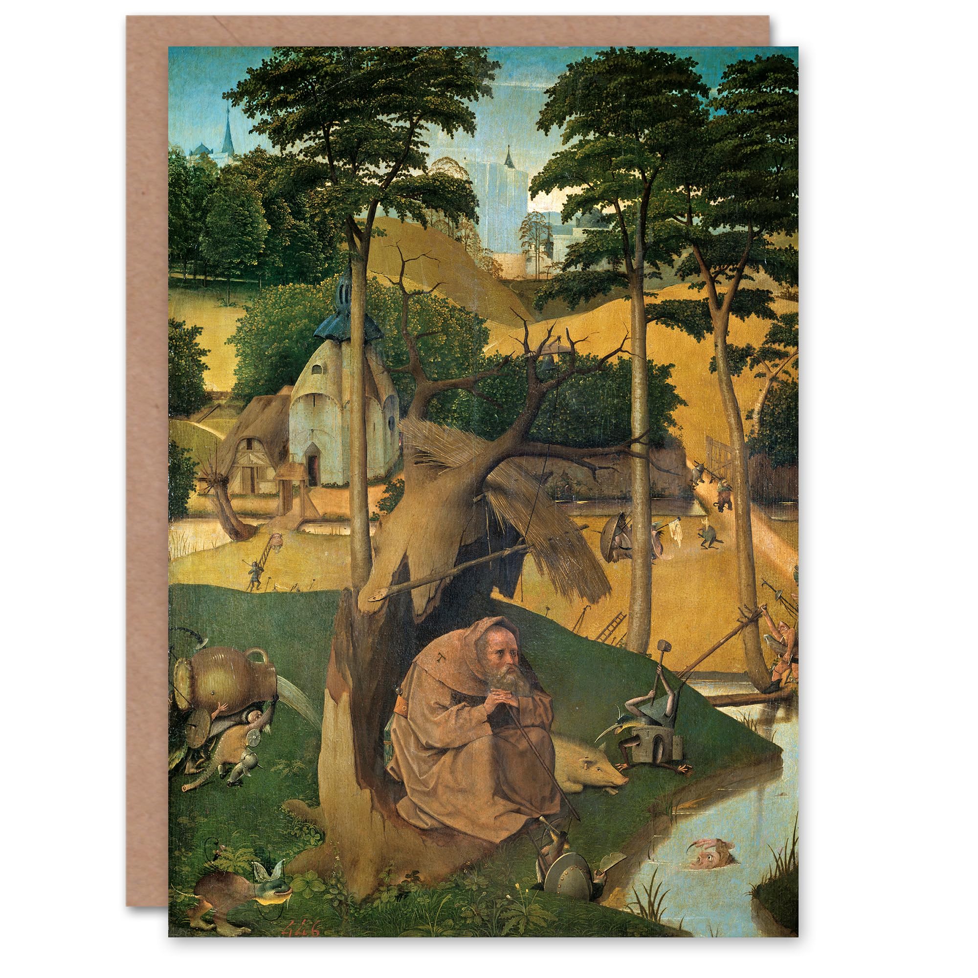 Artery8 Hieronymus Bosch Art Card Temptations of Saint Anthony