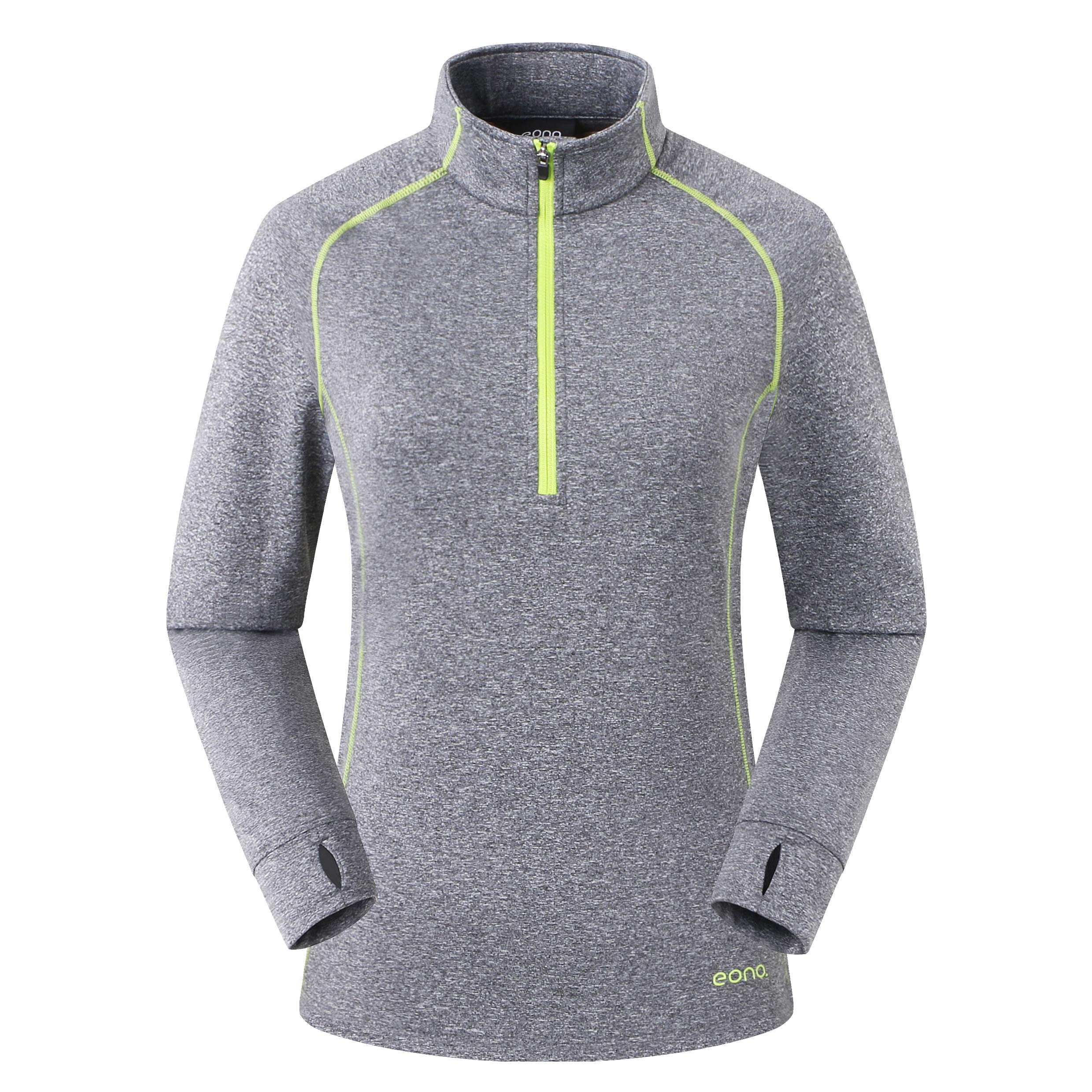 Eono Essentials Women's Lightweight High-Stretch Grid Fleece Top