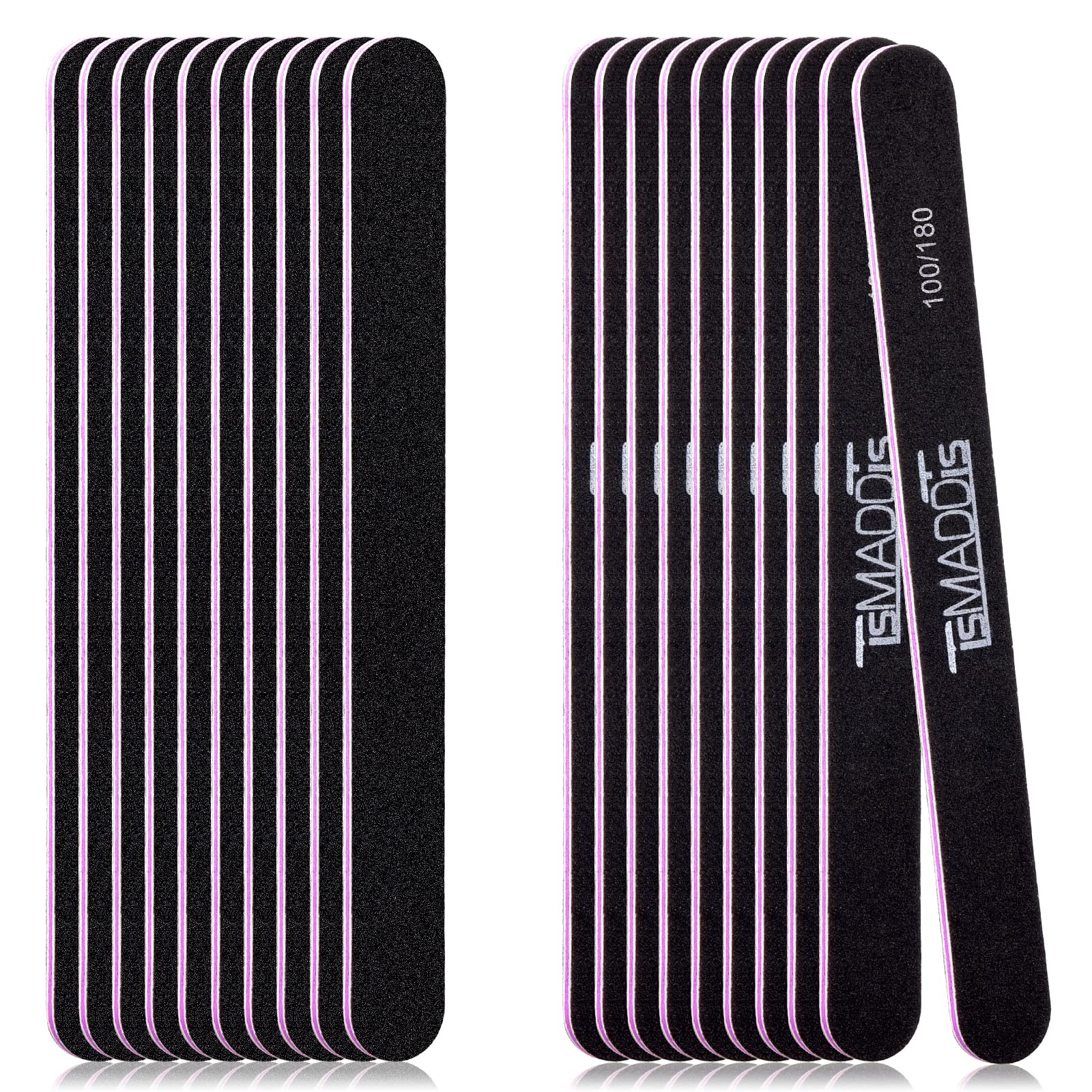 20PCS Double Sided Emery Boards 100/180