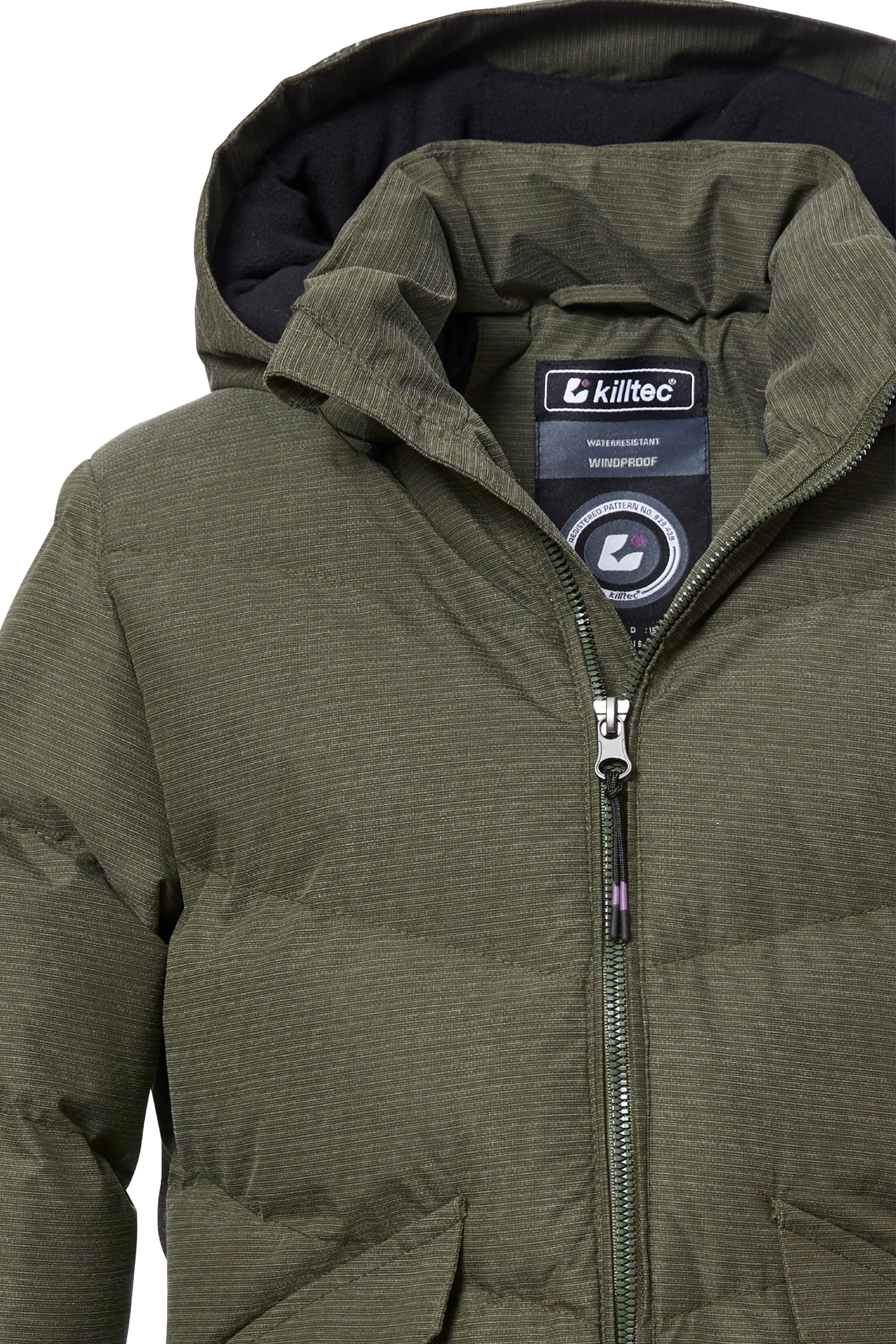 Killtec Kow 167 Grls Qltd Ct Abrigo acolchado con capucha/abrigo repelente al agua. Girl´s