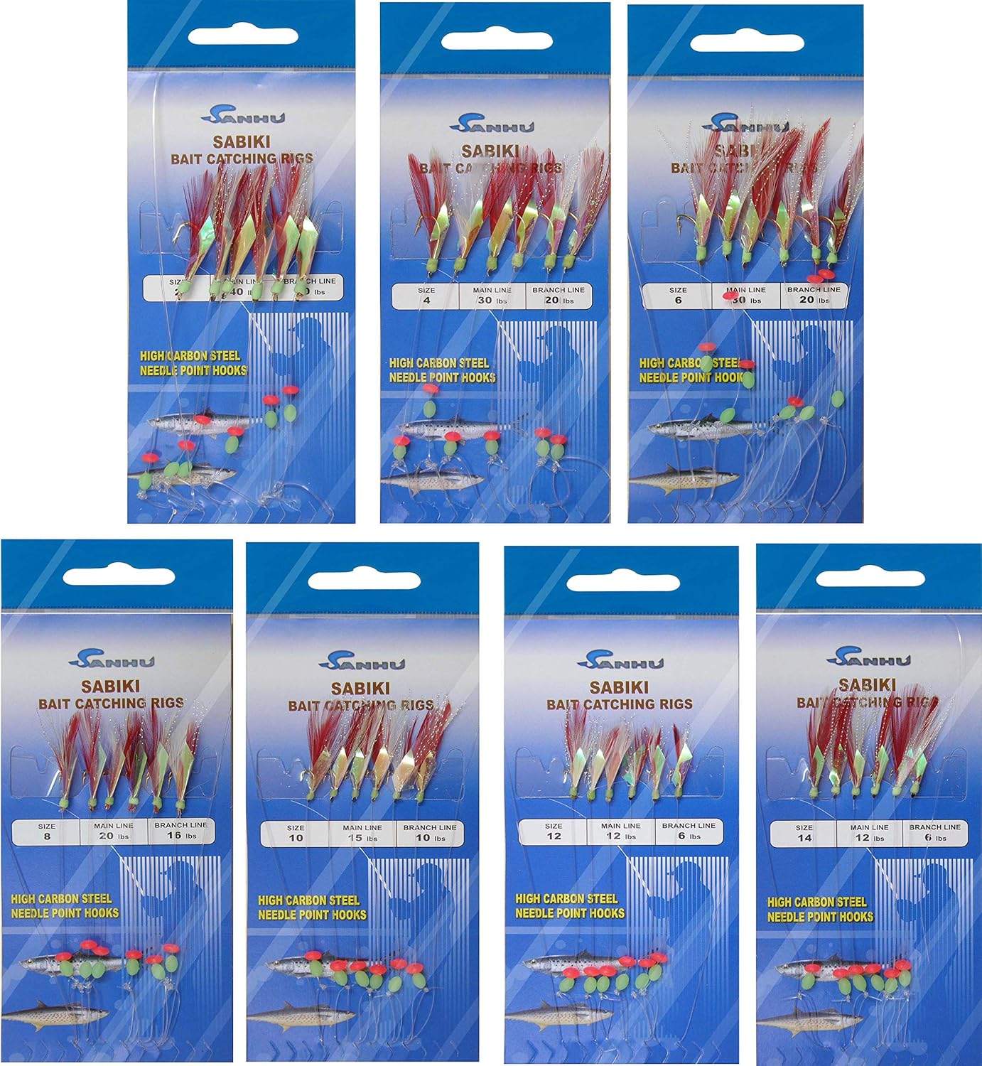 Sabiki Rigs Model 486 12 Packs (12 Packs 10), Bait Rigs Amazon Canada