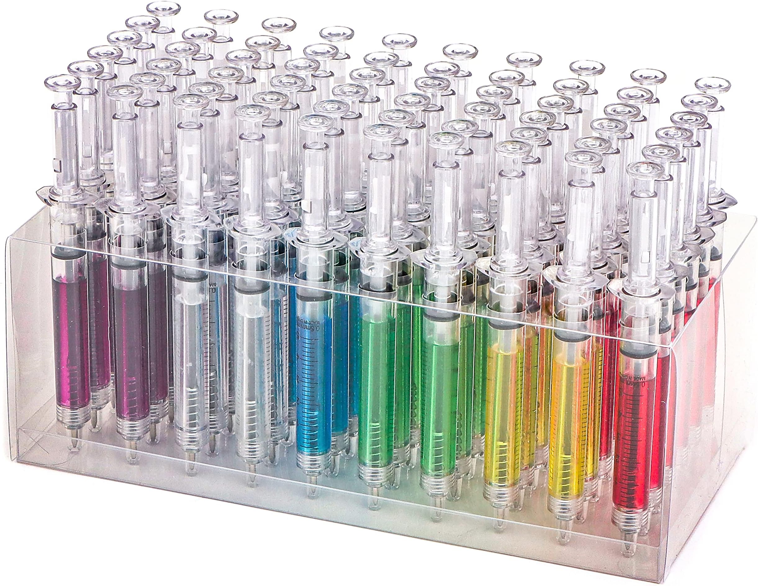Syringe 60-Pack Ballpoint Pens, Mixed