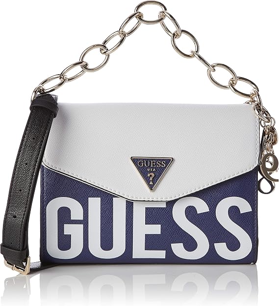 Guess Maddy Crossbody Flap, Borsa a Tracolla Donna, Multicolore (Navy  Multi), 24.5x18.5x8 cm (W x H x L) : Amazon.it: Scarpe e borse