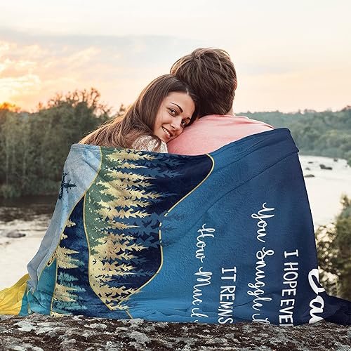 Miniatura 2 de Regalos para papá, manta de 60 x 50 pulgadas, regalos de cumpleaños para papá, regalos para papá de hijahijo, regalos para el mejor papá del mundo,