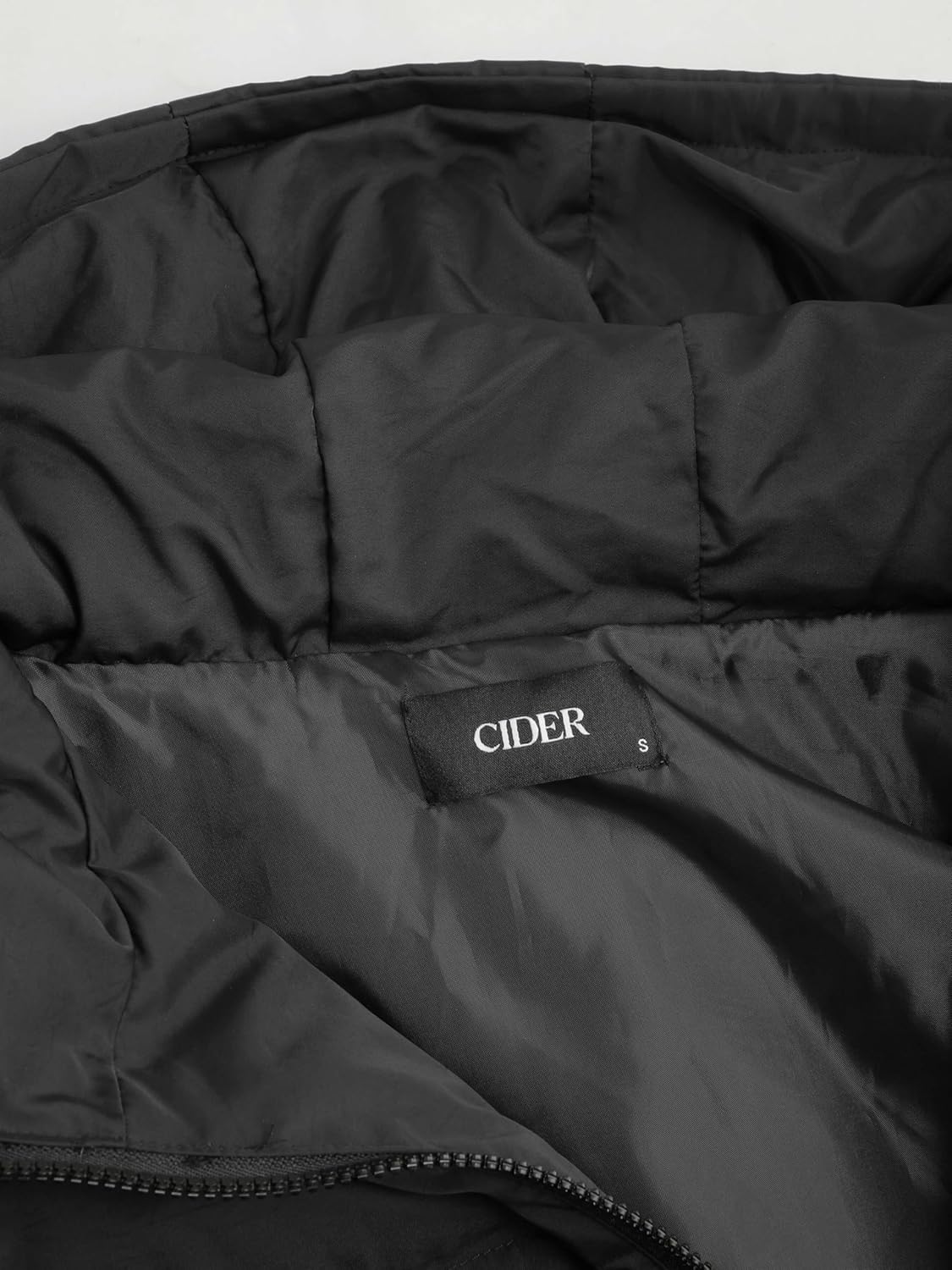 CIDER Solid Hooded Puffer Coat