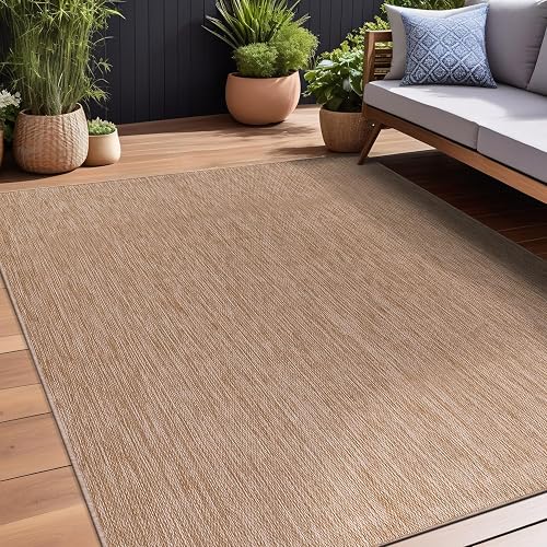 Beverly Rug Indoor Outdoor Rug 9x12, Washable Outside Carpet for