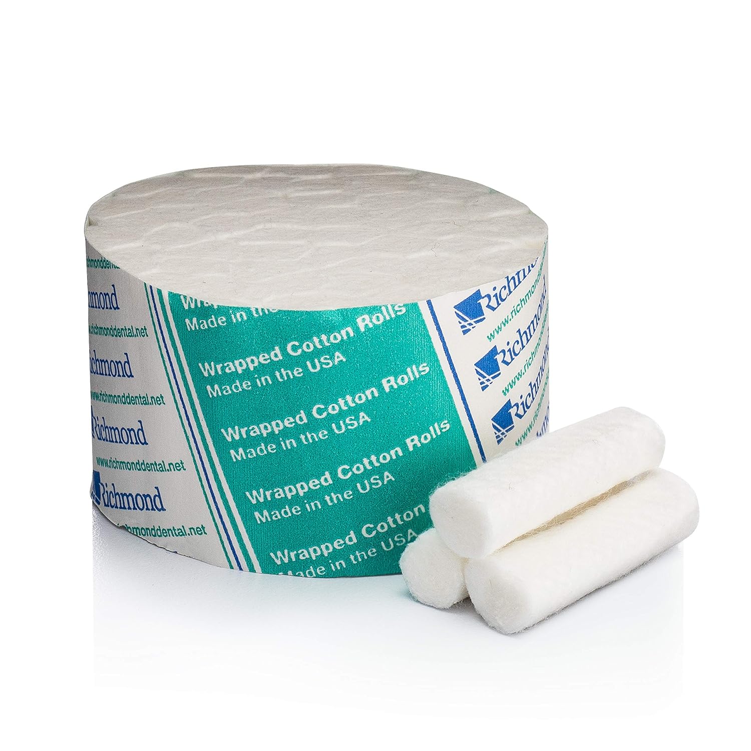 Richmond Dental & Medical 200404 1.5", Medium Wrapped Cotton Roll, Nonsterile