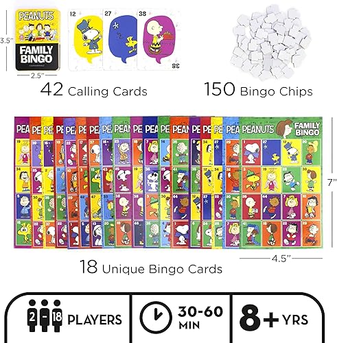 Miniatura 2 de AQUARIUS - Juego de bingo de la familia Peanuts