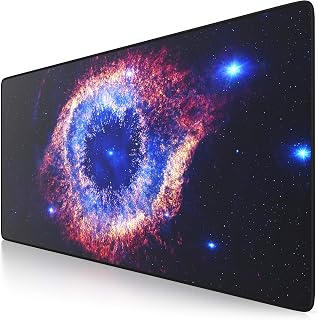 TITANWOLF - XXL Speed Gaming Mouse Pad Mouse Mat - Extra Large 900 x 400 x 3mm - Water-Resistant Mousepad with Non-Slip Rubber Base - Smooth Cloth Surface - SUPERNOVA