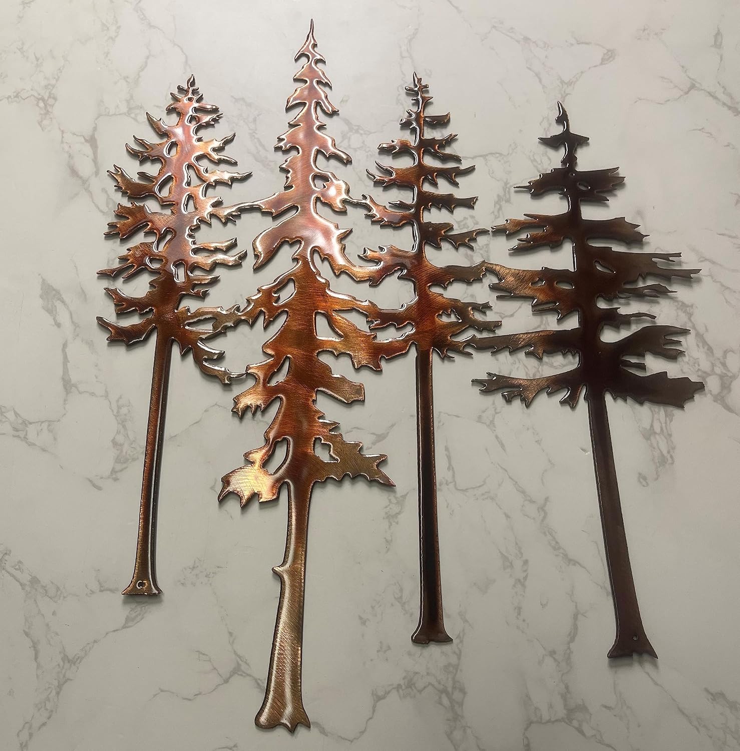 Forest Tree Metal Wall Art Accent (24" tall x 18 1/2" wide)